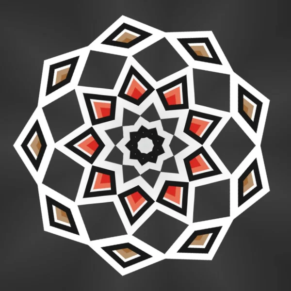 Mandala Διακόσμηση Έθνικ Διακόσμηση Πολύχρωμο Σχεδιαστικό Στοιχείο Για Ύφασμα Ύφασμα — Φωτογραφία Αρχείου