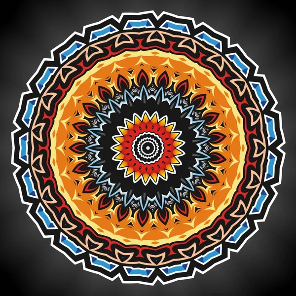 Mandala Conceito Design Ornamentado Para Design Elementos — Fotografia de Stock