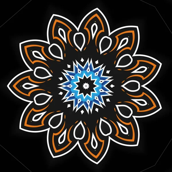 Diseño Decoración Ornamental Mandala Elemento Diseño Colorido Para Textil Tela —  Fotos de Stock
