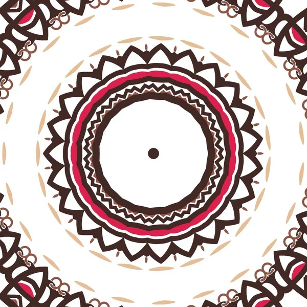 Mandala Flor Ornamento Decoração Étnica Elemento Design Para Têxteis Tecido — Fotografia de Stock