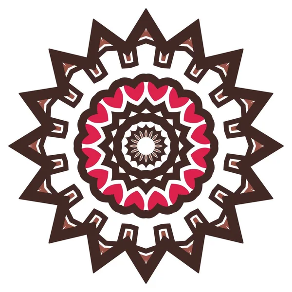Mandala Decorare Ornament Flori Element Design Pentru Textile Țesături Cadru — Fotografie, imagine de stoc