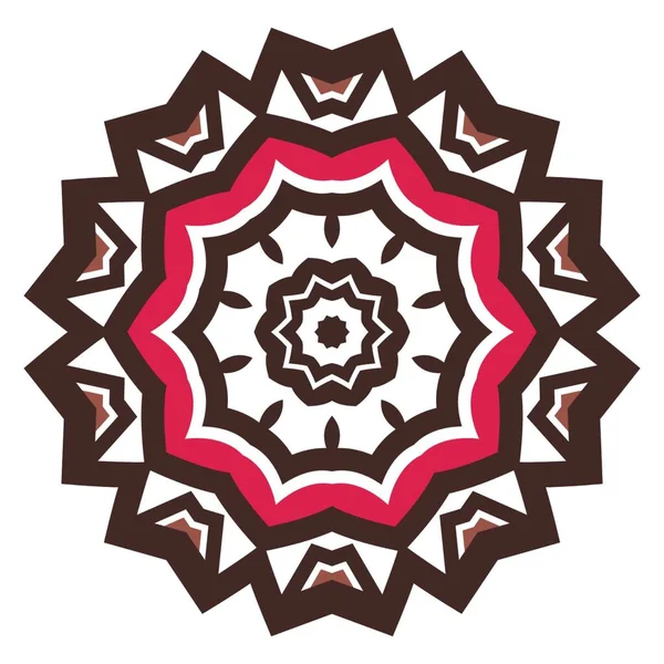 Dekoration Mit Mandalablüten Elementdesign Für Textilien Stoffe Rahmen Und Rahmen — Stockfoto
