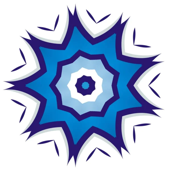 Mandala Decoração Ornamento Azul Para Projeto Elemento — Fotografia de Stock