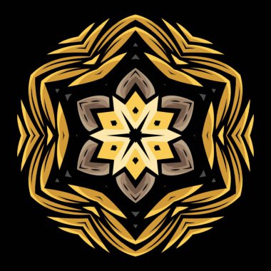 Element tasarımı için mandala dekoratif tasarım kavramı