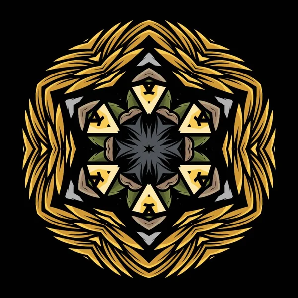 Concepto Diseño Ornamental Mandala Para Diseño Elementos —  Fotos de Stock