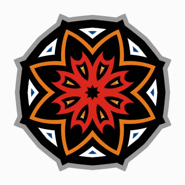 Mandala Einfache Zierdekoration Für Elementdesign — Stockfoto