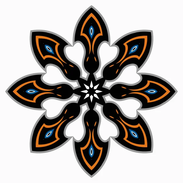 Mandala Decoração Ornamento Étnico Elemento Design Para Têxteis Tecido Moldura — Fotografia de Stock
