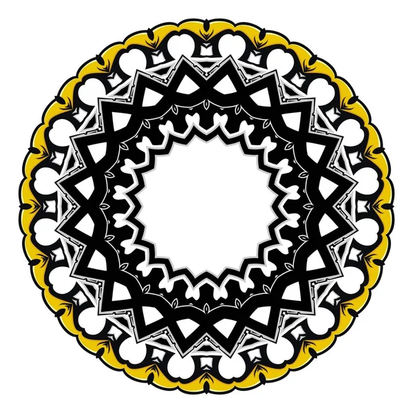 Mandala Decoración Ornamental Simple Para Diseño Elementos —  Fotos de Stock