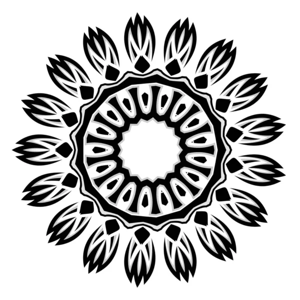 Mandala Ornament Etnische Decoratie Element Ontwerp Voor Textiel Stof Frame — Stockfoto