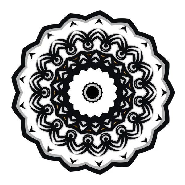 Mandala Blomma Prydnad Dekoration För Element Design — Stockfoto