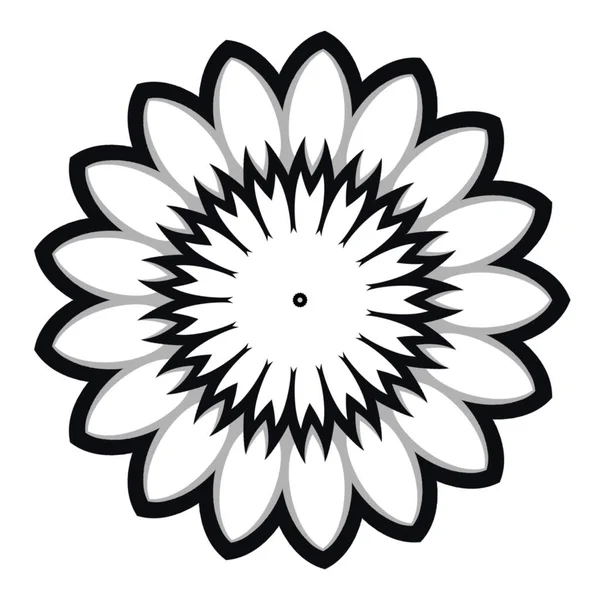 Mandala Flor Decoração Simples Para Design Elementos — Fotografia de Stock