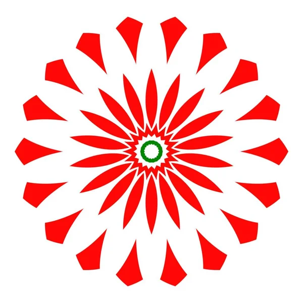 Mandala Decoração Flores Simples Para Design Elementos — Fotografia de Stock