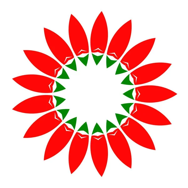 Mandalablüte Einfache Dekoration Für Elementdesign — Stockfoto