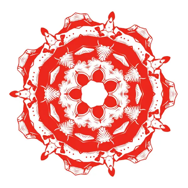 Diseño Decoración Adornos Mandala Elemento Diseño Para Textil Tela Marco —  Fotos de Stock