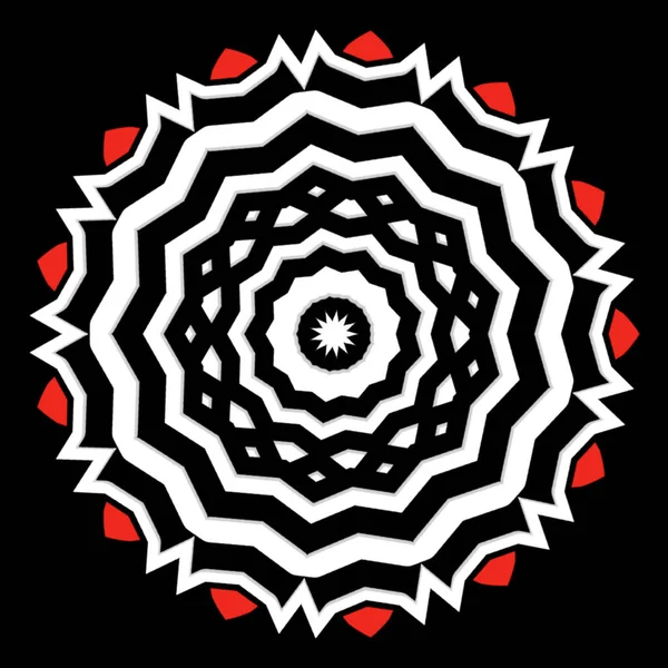 Mandala Απλή Διακοσμητική Έννοια Για Σχεδιασμό Στοιχείου — Φωτογραφία Αρχείου