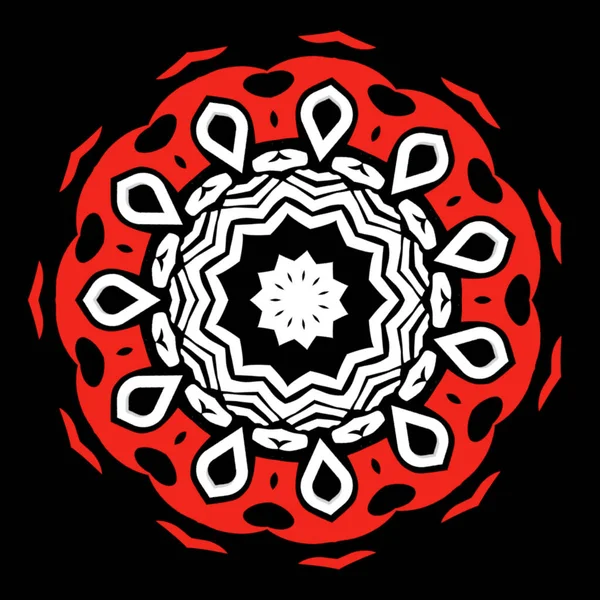 Mandala Conceito Ornamental Simples Para Projeto Elementos — Fotografia de Stock