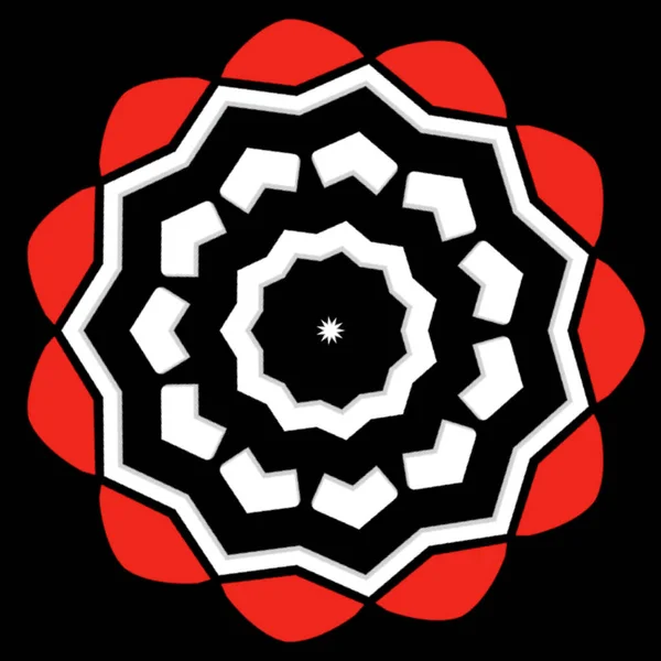 Mandala Proste Dekoracyjne Koncepcja Projektowania Elementów — Zdjęcie stockowe