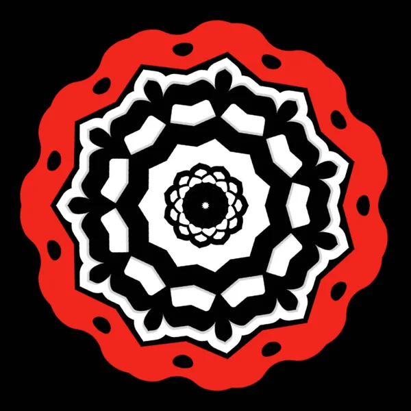 Mandala Concetto Ornamentale Semplice Design Degli Elementi — Foto Stock