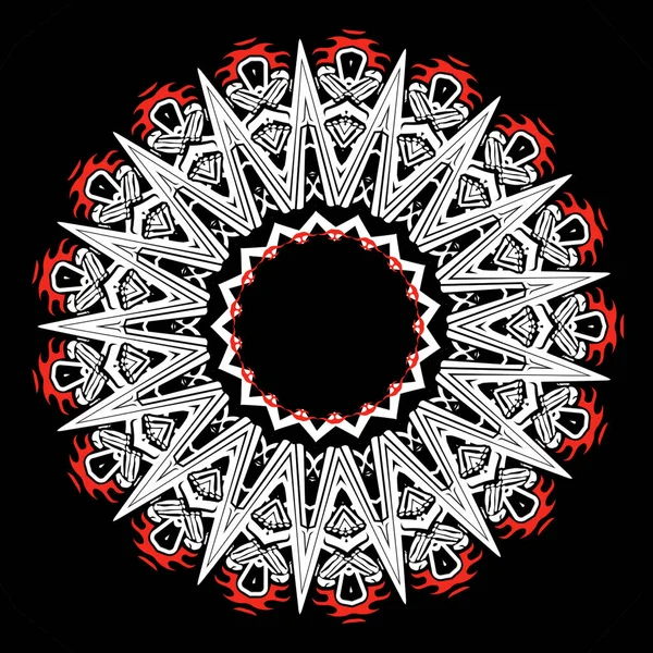 Mandala Ozdobna Koncepcja Projektowania Elementów — Zdjęcie stockowe