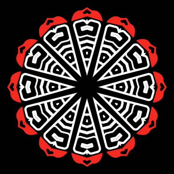 Mandala Concept Ornemental Simple Pour Conception Éléments — Photo