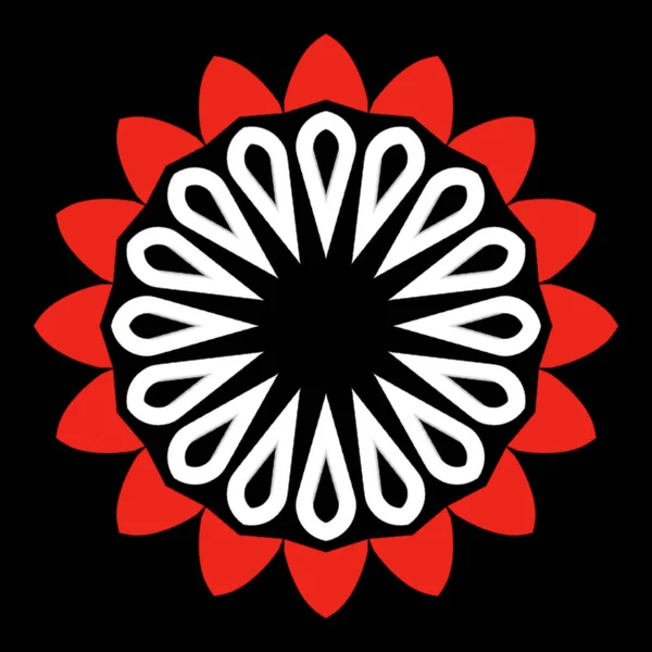 Mandala Kwiat Ozdoba Koncepcja Projektowania Elementów — Zdjęcie stockowe