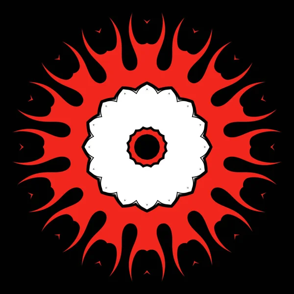 Mandala Conceito Ornamental Simples Para Projeto Elementos — Fotografia de Stock