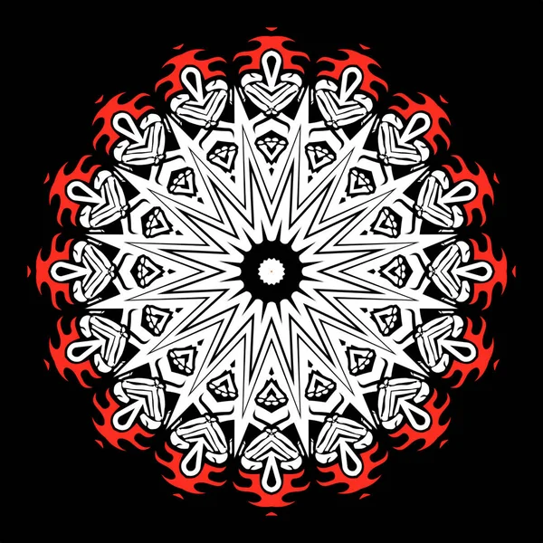 Desain Ornamen Mandala Desain Elemen Untuk Cetak Tekstil Kain Bingkai — Stok Foto