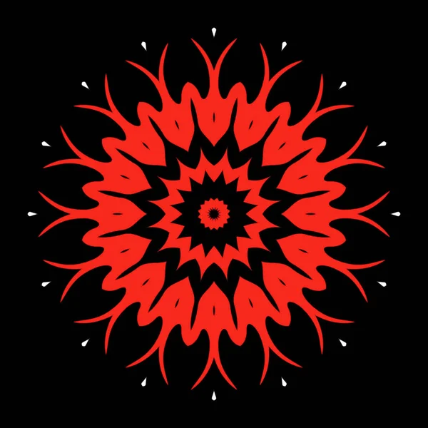 Mandala Concepto Ornamental Simple Para Diseño Elementos —  Fotos de Stock