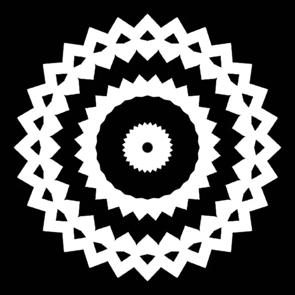 Mandala Enkelt Prydnadskoncept För Elementdesign — Stockfoto