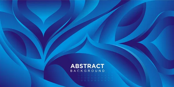 Vector Gradiente Banner Abstracto Con Diseño Color Azul — Vector de stock