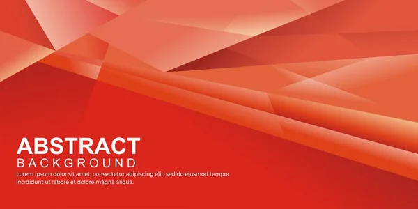 Vector Fondo Geométrico Abstracto Rojo — Vector de stock