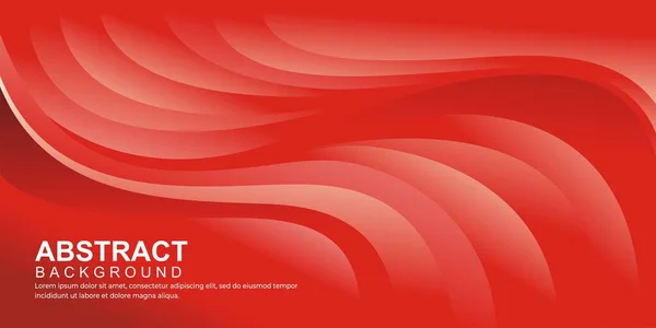 Vector Fondo Ondulado Abstracto Rojo — Vector de stock