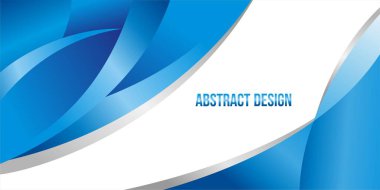 Mavi gradyan renk tasarımında soyut arkaplan dalgalı vektörü