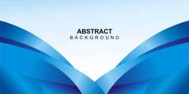 Mavi gradyan renk tasarımında dalgalı arkaplan vektörü