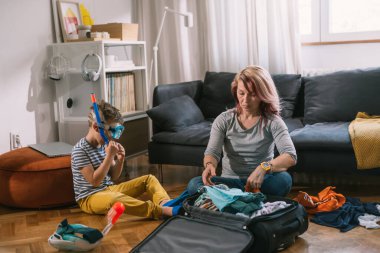 Packing for a summer vacation