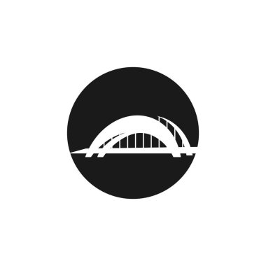 köprü Logo Şablonvektör simgesi illüstrasyon