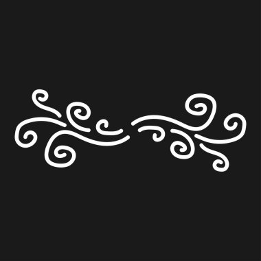 Rüzgar logo vektör şablonu çizimi