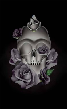 beyaz arkaplanda şapkalı kafatası