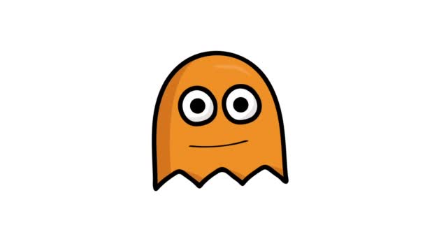 Animation Funny Ghost — Stock Video