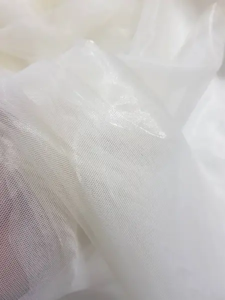 Delicate Tulle Fabric Close — Stock Photo, Image