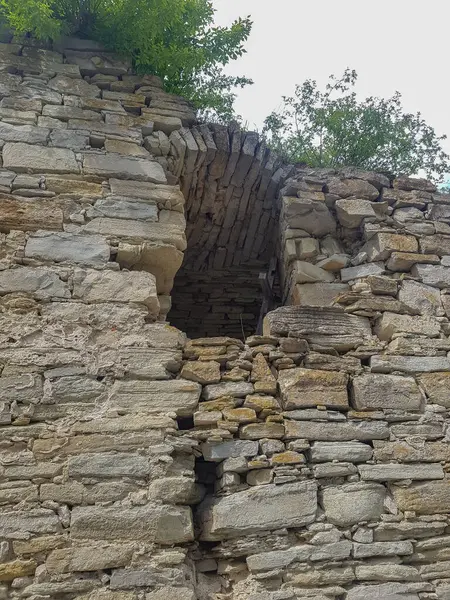 stone wall and window opening