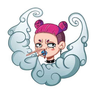 Uzun burunlu komik bir karakter.