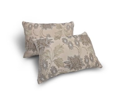 Beyaz arka planda dekoratif yastıklar.