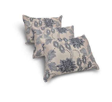 Beyaz arka planda dekoratif yastıklar.