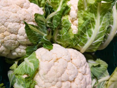 taze organik karnabahar arka planı