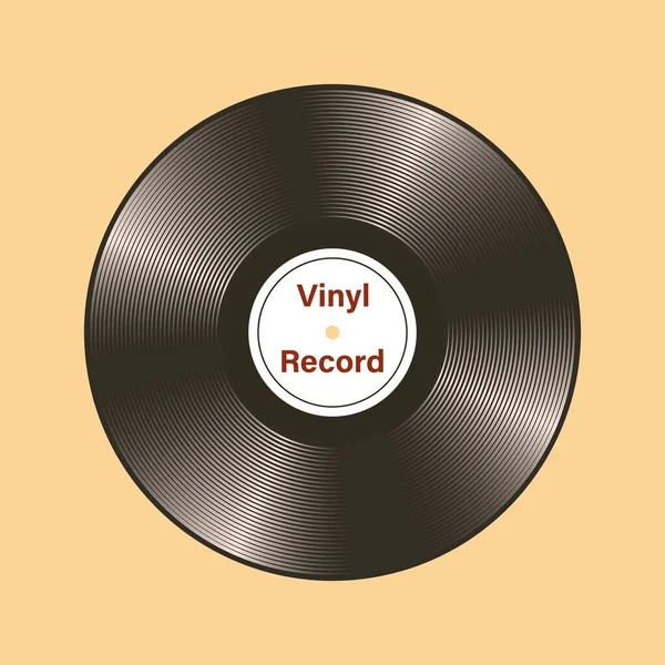 Vector Vinyl Record Isolated Light Background Old Cds Music — 图库矢量图片