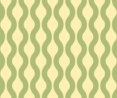 Dalgalı çizgileri olan kusursuz vektör arkaplanı. Tekstil, ambalaj kağıdı, baskı, kumaş, duvar kağıdı ve dekor için modaya uygun baskı