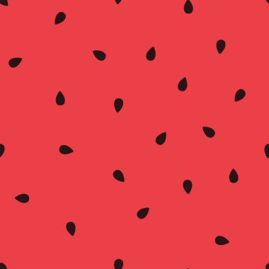 Kusursuz bir geçmişi var. Çekirdekli karpuz vektör dokusu. Renkli sulu yaz tropikal vektör deseni. Tekstil, baskı, arkaplan oluşturma veya paketleme kağıdı için ideal.