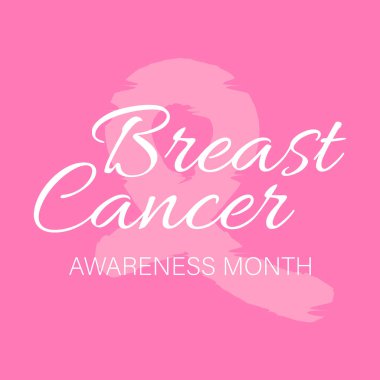 Meme Kanseri Farkındalığı Ayı. Farkındalık beslenir. Vektör illüstrasyonu