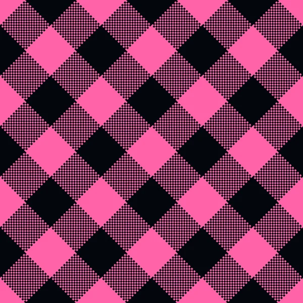 Şirin, pembe, pürüzsüz ekose kumaş. Vektör köşegenli ekoseli kadın dokusu. Geleneksel kumaş baskısı. Moda için ekose desen, baskı tasarımı, Sevgililer Günü dokusu.